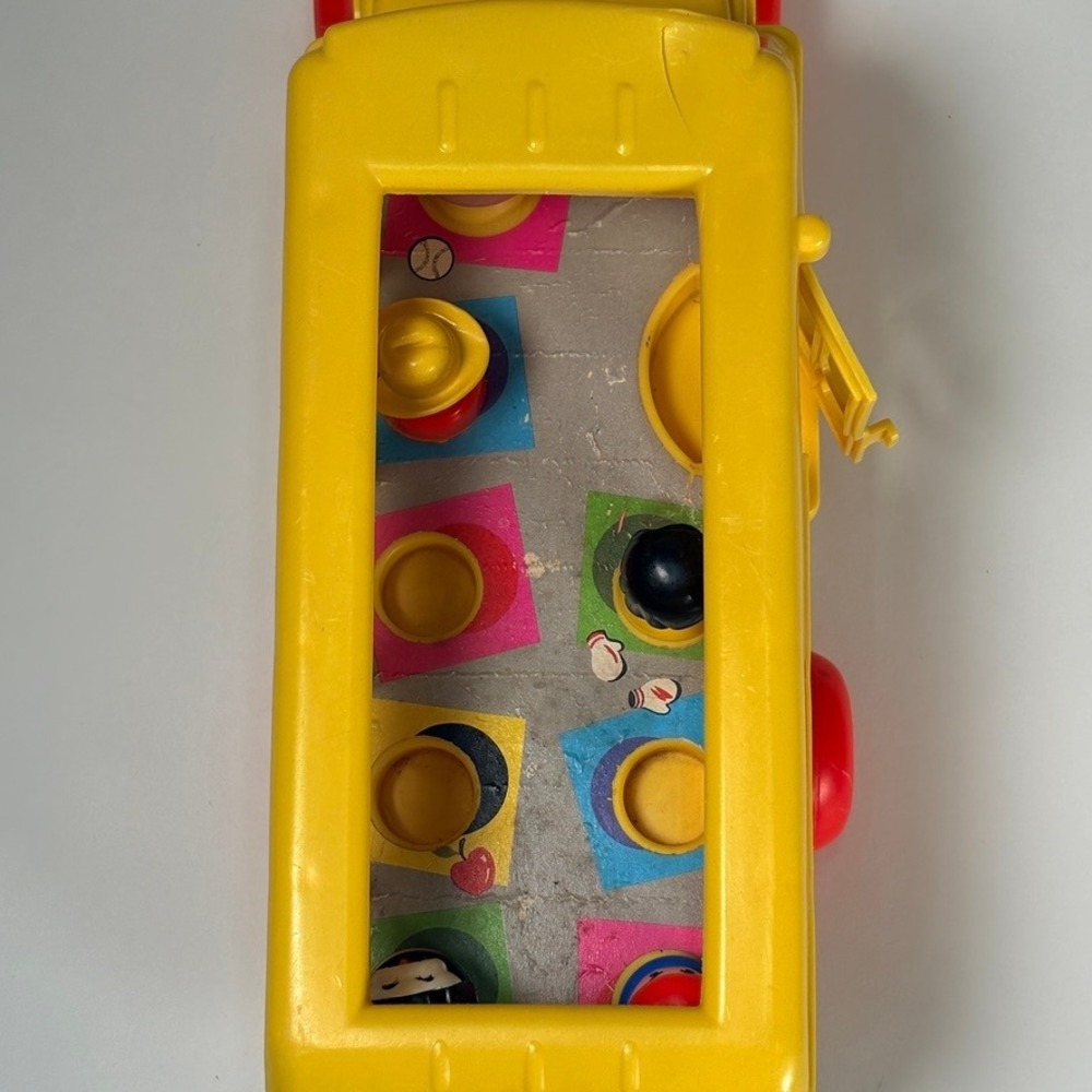 Vintage 1988‎ Fisher-Price Little People School Bus 192 4 Figures - Picture 10 of 12